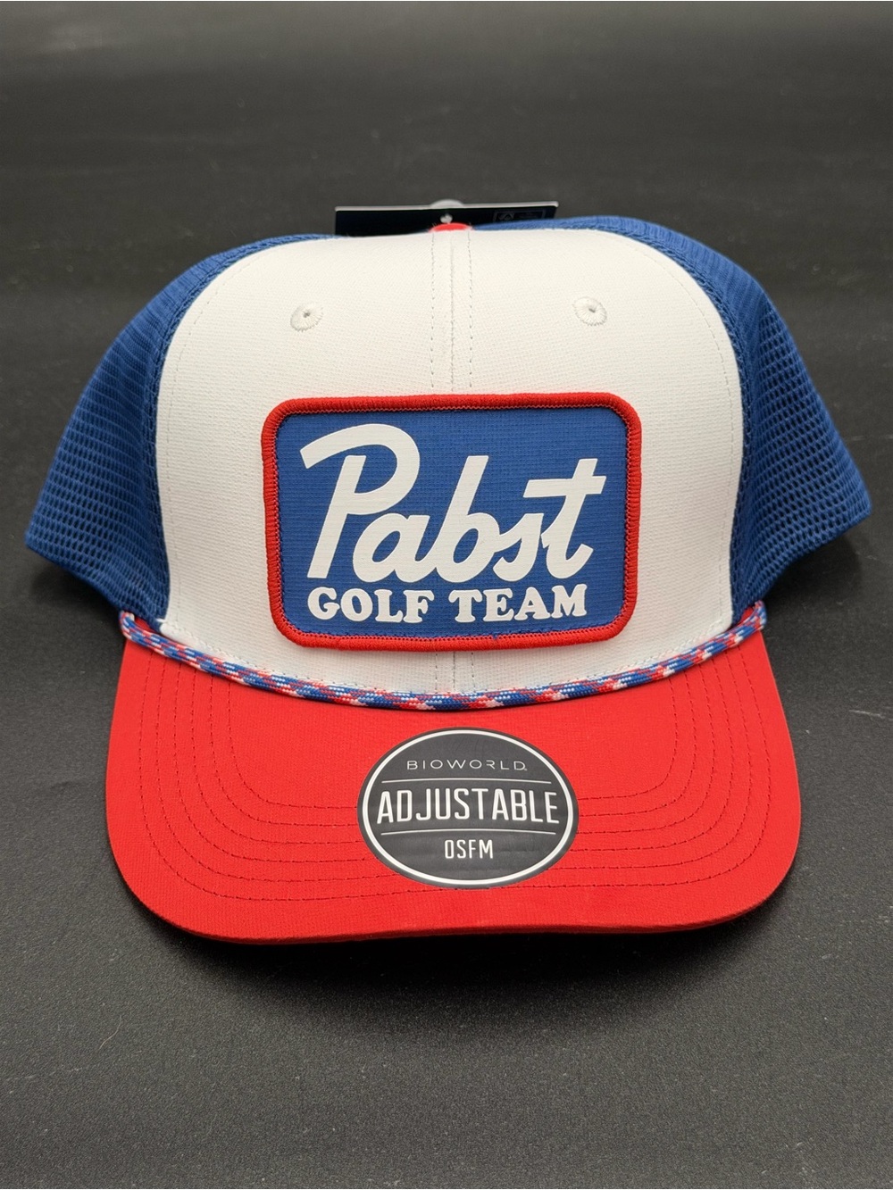 Pabst Golf Team Trucker Hat - Red, White & Blue